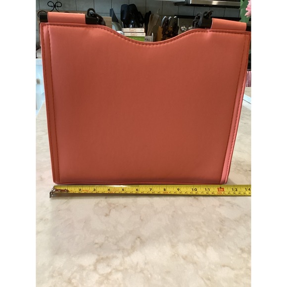 NMD‎ Coral Satchel Bag Braided Handle Crossbody Purse Zip Pocket NEW - Picture 5 of 10